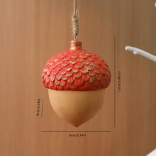 Load image into Gallery viewer, Christmas Tree Wood Ornaments Acorn Star Shape Hanging Rustic Christmas Ornaments Window Display Decor Christmas Crafts Gift Decor
