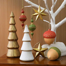 Load image into Gallery viewer, Christmas Tree Wood Ornaments Acorn Star Shape Hanging Rustic Christmas Ornaments Window Display Decor Christmas Crafts Gift Decor
