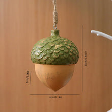 Load image into Gallery viewer, Christmas Tree Wood Ornaments Acorn Star Shape Hanging Rustic Christmas Ornaments Window Display Decor Christmas Crafts Gift Decor
