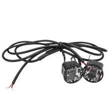 Load image into Gallery viewer, Pair Square 2LED Motorcycle Mirror Lights Strobe Signal Indicator Rearview Mirror Decoration Lamp Safety Flashing Light
