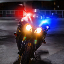 Load image into Gallery viewer, Pair Square 2LED Motorcycle Mirror Lights Strobe Signal Indicator Rearview Mirror Decoration Lamp Safety Flashing Light
