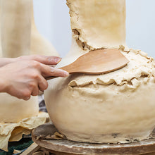 Load image into Gallery viewer, Large Jujube wood/Plastic Pottery Mud Beater Ceramic Slab Builder Tool for Hand Building Slab Making Lightweight Studio Tool for Potters &amp; Beginners
