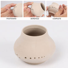 Load image into Gallery viewer, 6pcs/set Stainless Steel Hole Puncher for Pottery Clay Holing Sculpture Carving Cutting Puching Tools Pot Vase Moldeling Tool
