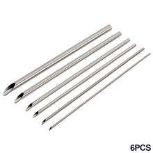Load image into Gallery viewer, 6pcs/set Stainless Steel Hole Puncher for Pottery Clay Holing Sculpture Carving Cutting Puching Tools Pot Vase Moldeling Tool
