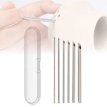 Load image into Gallery viewer, 6pcs/set Stainless Steel Hole Puncher for Pottery Clay Holing Sculpture Carving Cutting Puching Tools Pot Vase Moldeling Tool
