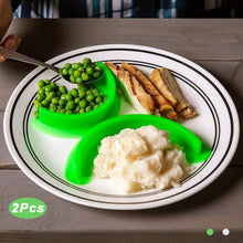 Load image into Gallery viewer, Silicone Food Separator Food Baffle Board Separator Plate Dish Bariatric Portion Meal Food Diet Planning Weight Plates
