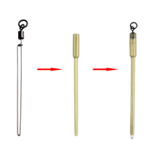 Load image into Gallery viewer, 10PCS European Carp Fishing Inline Lead Sleeve And Swivel Method Feeder Anti-Sink Rig Kit Fishing Gear Accessories
