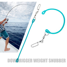 Load image into Gallery viewer, 1PC 37.4CM/14.5G Trolling Shock Absorber With Stainless Steel Swivel TPU High-Elasticity Shock Absorber Rope Professional Fishing Tackle
