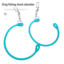 Load image into Gallery viewer, 1PC 37.4CM/14.5G Trolling Shock Absorber With Stainless Steel Swivel TPU High-Elasticity Shock Absorber Rope Professional Fishing Tackle
