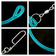 Load image into Gallery viewer, 1PC 37.4CM/14.5G Trolling Shock Absorber With Stainless Steel Swivel TPU High-Elasticity Shock Absorber Rope Professional Fishing Tackle
