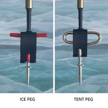 Load image into Gallery viewer, Multi-Functional Ice Anchor Tool For Securing Tent Pegs And Ice Screw Stands Ice Layer Chiseling Tool Winter Fishing Supplies
