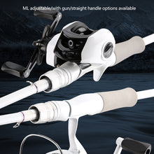 Load image into Gallery viewer, 1.6/1.8M Retractable Fiberglass Lure Fishing Rod M Power Gun/Straight Handle Long Cast Fishing Rod Segmented Handle Design
