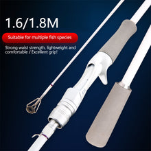 Load image into Gallery viewer, 1.6/1.8M Retractable Fiberglass Lure Fishing Rod M Power Gun/Straight Handle Long Cast Fishing Rod Segmented Handle Design
