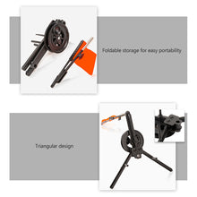 Load image into Gallery viewer, Foldable Ice Fishing Platform With Fishing Reel Portable Triangular Fishing Platform Fish Bite Alarm With Flag
