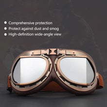 Load image into Gallery viewer, Retro Windproof Glasses Motorcycle UV And Dust Proof Goggles Matched With Off-Road Riding Helmets
