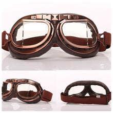 Load image into Gallery viewer, Retro Windproof Glasses Motorcycle UV And Dust Proof Goggles Matched With Off-Road Riding Helmets
