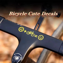 Load image into Gallery viewer, 1PC Children's Bicycle Emoji Sticker Waterproof Anti-Scratch Personalized Bicycle Decoration Sticker
