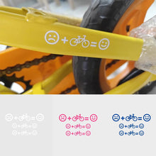 Load image into Gallery viewer, 1PC Children's Bicycle Emoji Sticker Waterproof Anti-Scratch Personalized Bicycle Decoration Sticker
