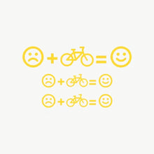 Load image into Gallery viewer, 1PC Children's Bicycle Emoji Sticker Waterproof Anti-Scratch Personalized Bicycle Decoration Sticker
