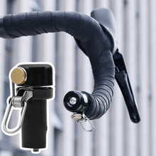Load image into Gallery viewer, Mountain Bike Hidden Handlebar End Bell Loud Retro Brass Ring Horn Cycling Safety Warning Accessory
