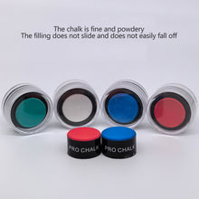 Load image into Gallery viewer, 1PC Round Pool Cue Chalk With Transparent Storage Box Enhanced Friction Oily Chalk For Snooker Black Ball 8 Billiard Supplies
