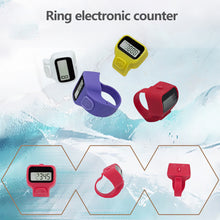 Load image into Gallery viewer, 1PC Portable Ring Counter LED Electronic Digital Display Hand Click Counter （Random Color ）
