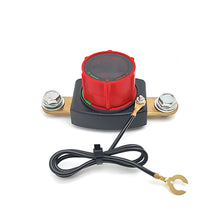 Load image into Gallery viewer, 12V 300A Brass Terminal Disconnect Switch Car Battery Power Switch with Voltage Display Battery Isolator Cut Off Switch
