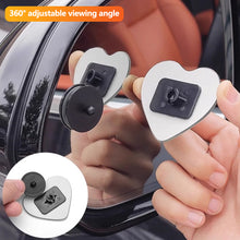 Load image into Gallery viewer, 2Pcs Heart Shape Frameless Car Adjustable Mirror Wide Angle Blind Spot Rearview Mirror HD Reverse Assistance Glass Safety Mirrors

