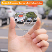 Load image into Gallery viewer, 2Pcs Heart Shape Frameless Car Adjustable Mirror Wide Angle Blind Spot Rearview Mirror HD Reverse Assistance Glass Safety Mirrors

