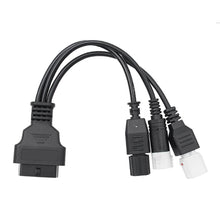 Load image into Gallery viewer, 3 IN 1 3+4+6Pin to OBD2 16Pin Adapter Cable for Motorcycle Yamaha Honda Motorcycle Diagnostic Connector ECU Reader Interface Diagnostic Tool Converter
