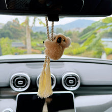Load image into Gallery viewer, Car Hanging Ornament Creative Koala Premium Rearview Mirror Decor with Tassel Automotive Interior Accessory Plush Koala

