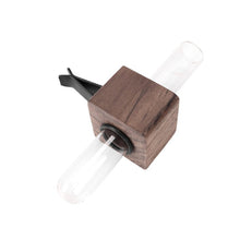 Load image into Gallery viewer, Wood Car Hydroculture Flower Vase Glass with Clip Air Vent Test Tube Flower Holder For Car Interior Plant Decor
