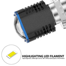 Load image into Gallery viewer, H6 BA20D H4 Motorcycle LED Headlight Bulb Spotlight Motos Accessories Hi Lo Lamp Fog Light White Yellow 12V
