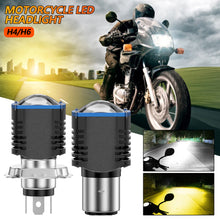 Load image into Gallery viewer, H6 BA20D H4 Motorcycle LED Headlight Bulb Spotlight Motos Accessories Hi Lo Lamp Fog Light White Yellow 12V
