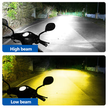 Load image into Gallery viewer, H6 BA20D H4 Motorcycle LED Headlight Bulb Spotlight Motos Accessories Hi Lo Lamp Fog Light White Yellow 12V
