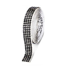 Load image into Gallery viewer, 1m/5m 3.2ft/16ft Car DIY Auto Decorative Stickers 10mm Crystal Diamond Car Decoration Accessories Stickers Auto Interior Cover
