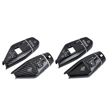 Load image into Gallery viewer, 4Pcs/Set Carbon Fiber Car Wiper Switch Trim Steering Wheel Headlight Switch Control Cover Accessories for BMW X3 2025
