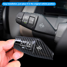 Load image into Gallery viewer, 4Pcs/Set Carbon Fiber Car Wiper Switch Trim Steering Wheel Headlight Switch Control Cover Accessories for BMW X3 2025
