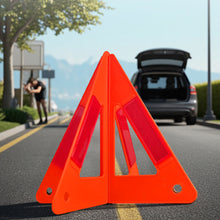 Load image into Gallery viewer, Foldable Car Warning Triangle Emergency Accident Stop Sign Reflective Safety Beacon Collapsible Hazard Warning Light
