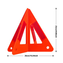 Load image into Gallery viewer, Foldable Car Warning Triangle Emergency Accident Stop Sign Reflective Safety Beacon Collapsible Hazard Warning Light
