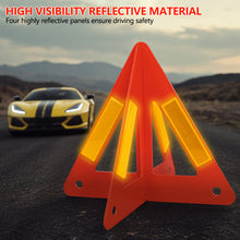 Load image into Gallery viewer, Foldable Car Warning Triangle Emergency Accident Stop Sign Reflective Safety Beacon Collapsible Hazard Warning Light

