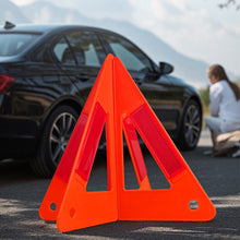 Load image into Gallery viewer, Foldable Car Warning Triangle Emergency Accident Stop Sign Reflective Safety Beacon Collapsible Hazard Warning Light
