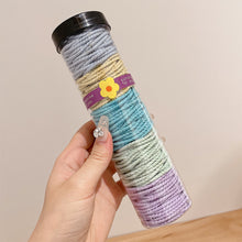 Load image into Gallery viewer, 100-Pack Seamless Hair Elastics Ponytail Holders Solid Color Invisible Hair Rings Simple Hair Ties Hair Accessories
