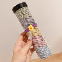 Load image into Gallery viewer, 100-Pack Seamless Hair Elastics Ponytail Holders Solid Color Invisible Hair Rings Simple Hair Ties Hair Accessories
