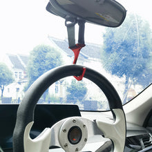 Load image into Gallery viewer, Car Steering Wheel Hook Quick Release Windshield Hanger Mount Auto Interior Organizer Hook
