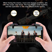 Load image into Gallery viewer, 1Pair Metal Iridescent Button Game Controller Grips King Chicken 3rd Gen Physical Auxiliary Grips for PUBG Arena Breakout CrossFire
