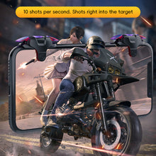 Load image into Gallery viewer, 1Pair Metal Iridescent Button Game Controller Grips King Chicken 3rd Gen Physical Auxiliary Grips for PUBG Arena Breakout CrossFire
