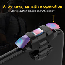 Load image into Gallery viewer, 1Pair Metal Iridescent Button Game Controller Grips King Chicken 3rd Gen Physical Auxiliary Grips for PUBG Arena Breakout CrossFire
