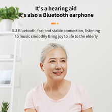 Load image into Gallery viewer, 5.3 Bluetooth Headphones Smart Sound Amplifier In-Ear Hearing Aids for Elderly with Severe Hearing Loss
