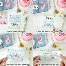 Load image into Gallery viewer, 10Pcs Kids Christmas Reward Tear Scratch Card Self-adhesive Stickers Tear Off Card Xmas Stickers DIY Children's Redemption Vouchers
